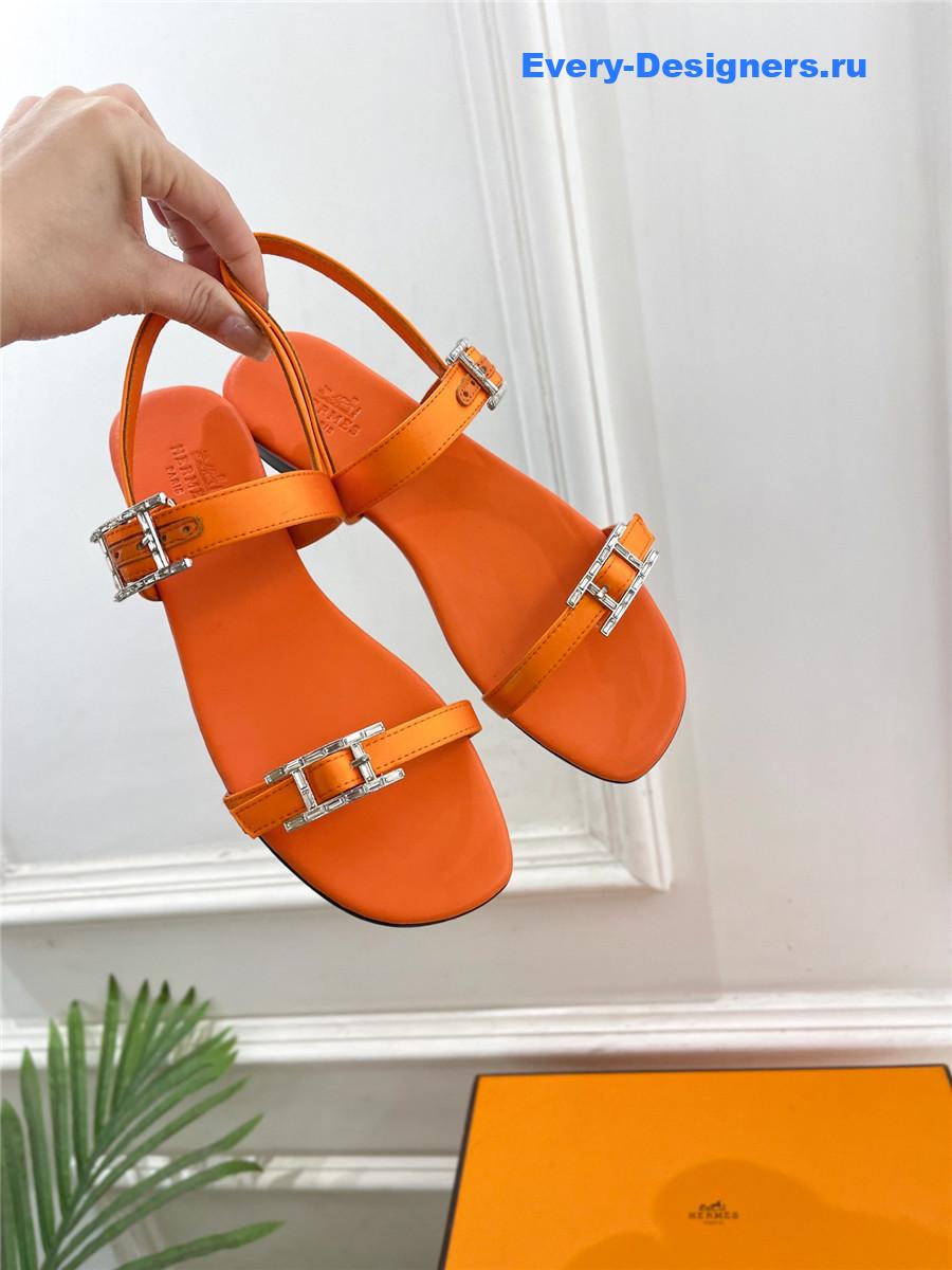 H**me5 crystal strap sandals brown