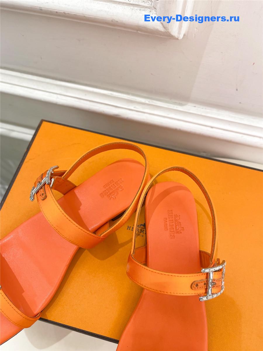 H**me5 crystal strap sandals brown