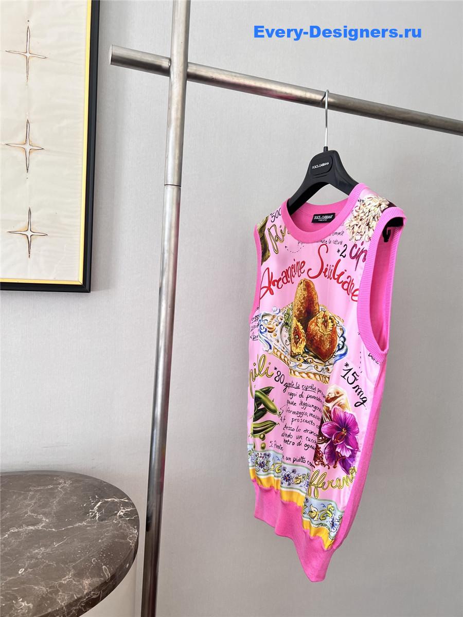 Dolce & Gabbana Rice Ball Silk Vest