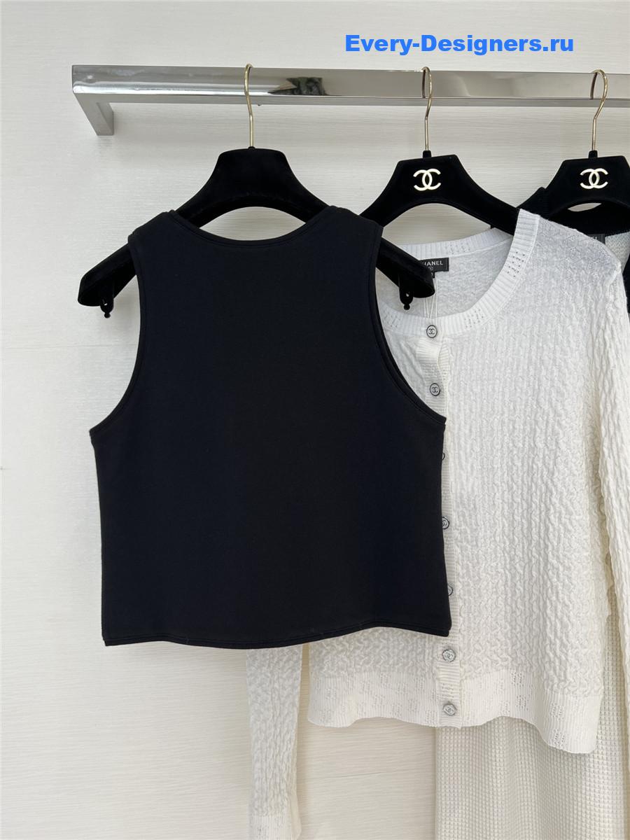 Ch**el rue cambon crop top in black