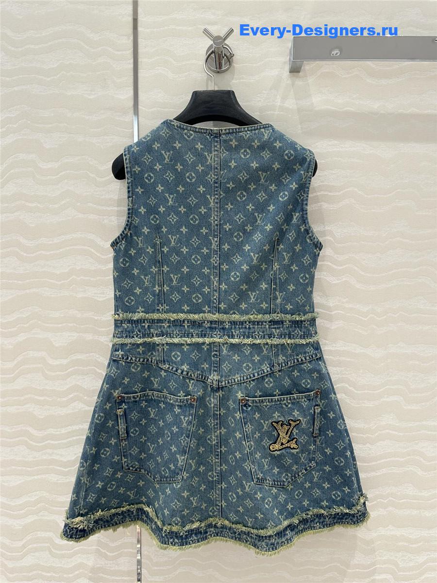 l0vis Vvtt0n embroidered denim dress