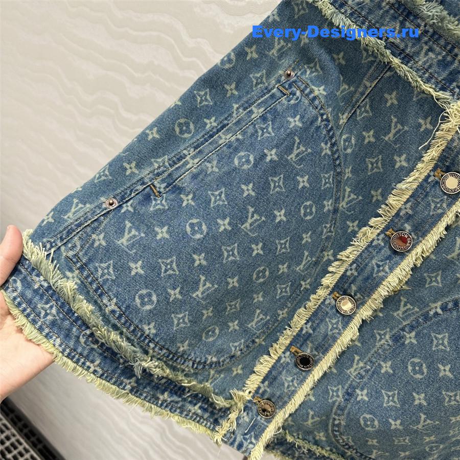 l0vis Vvtt0n embroidered denim dress