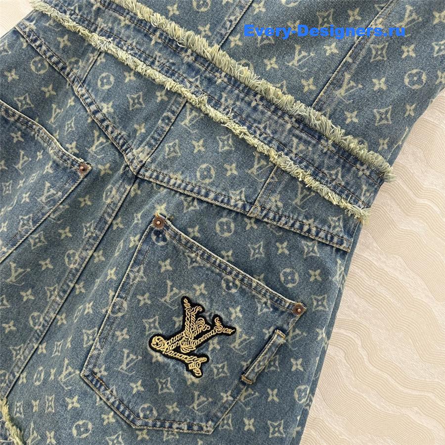 l0vis Vvtt0n embroidered denim dress