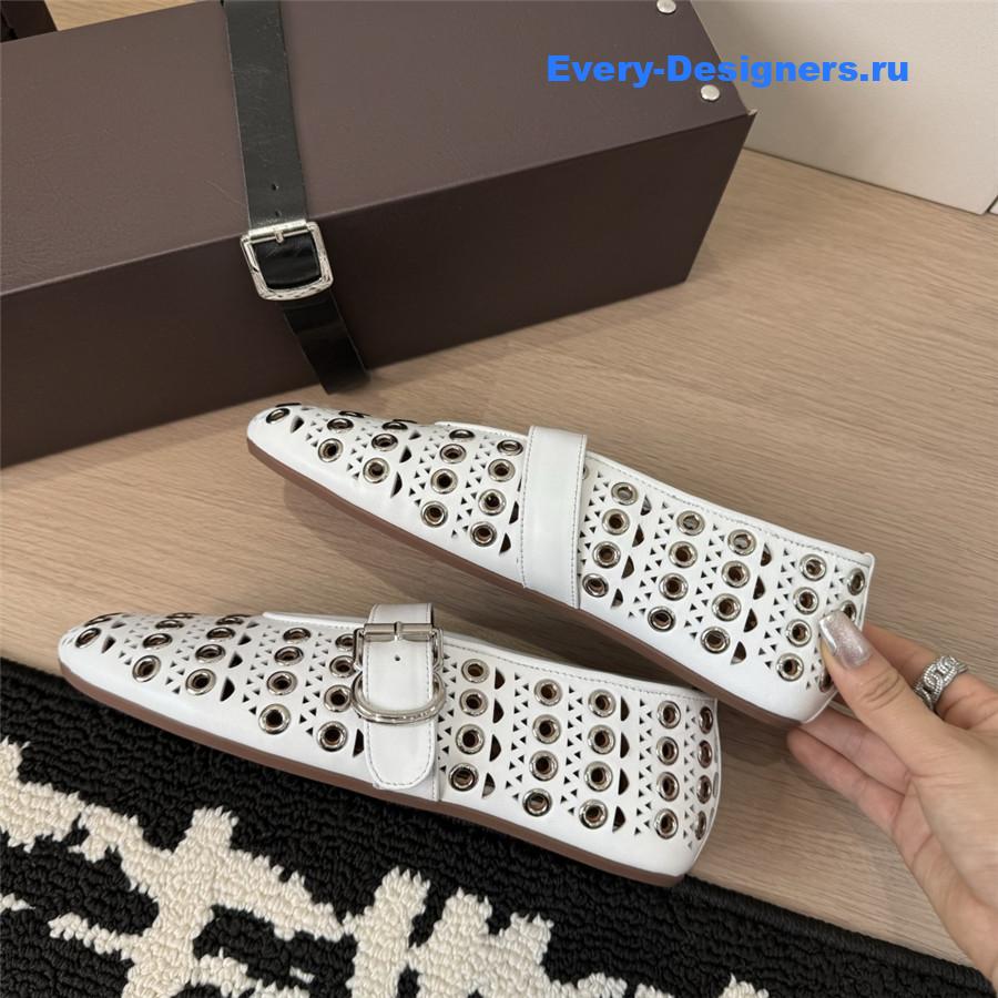 Alaïa Vienne Cutout Mary Jane Flats