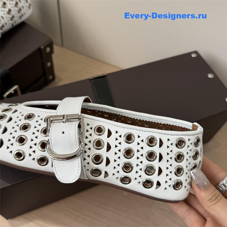 Alaïa Vienne Cutout Mary Jane Flats