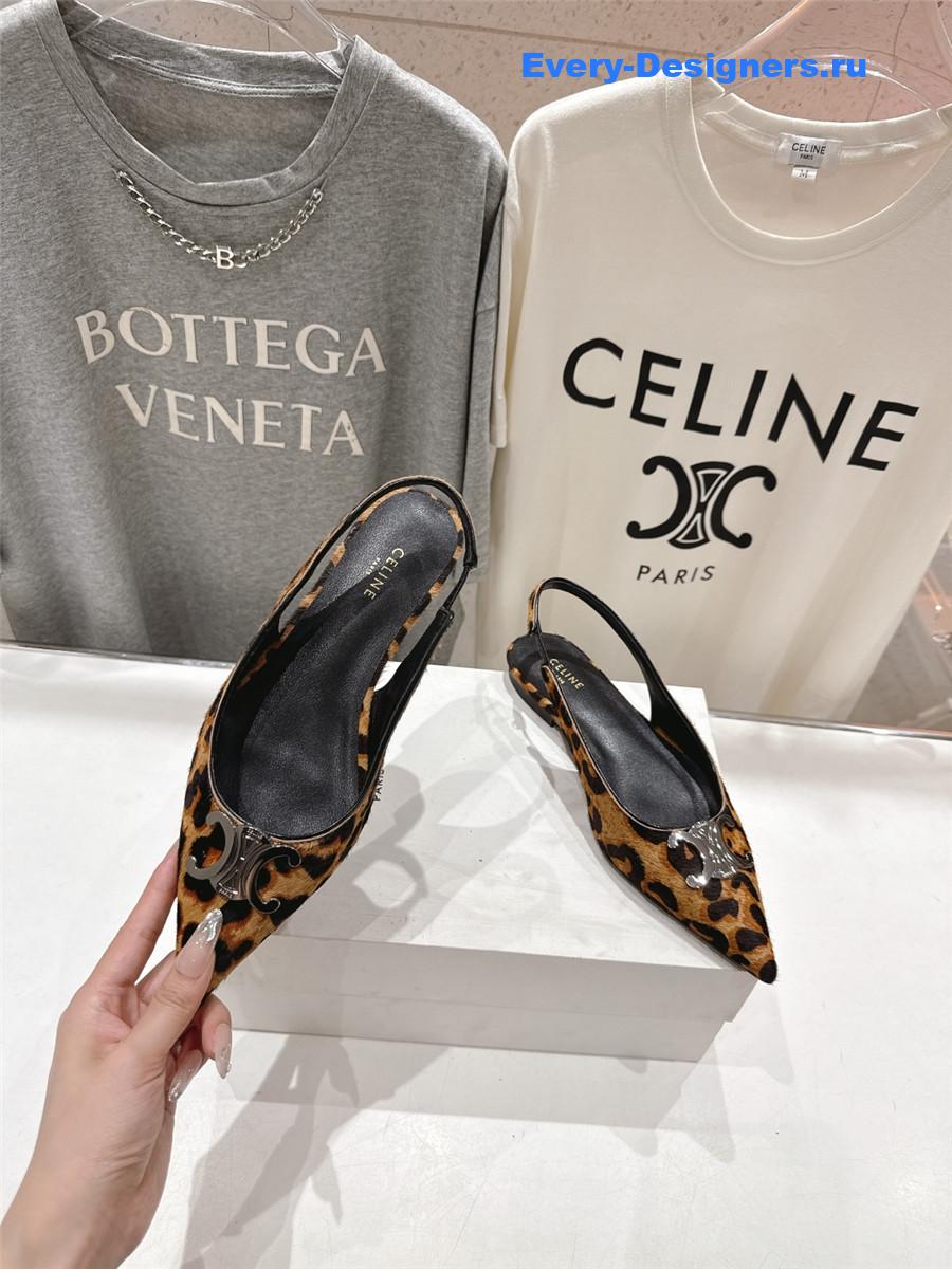 Ce1i*e triomphe brown slingback flats