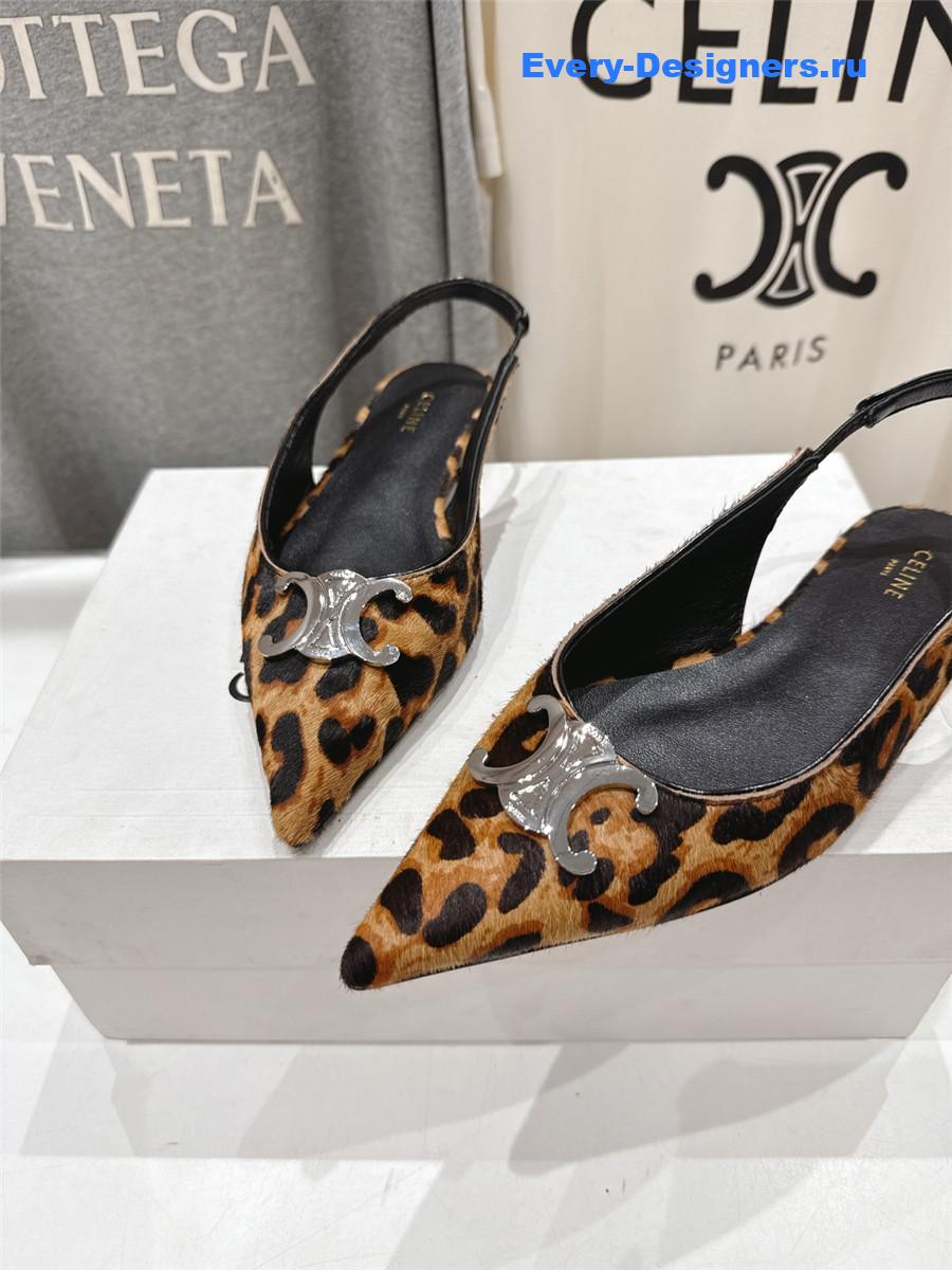 Ce1i*e triomphe brown slingback flats