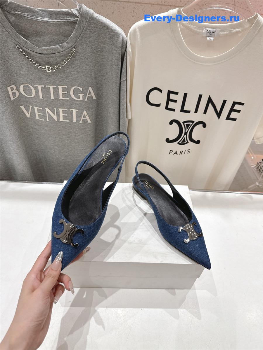 Ce1i*e denim ballet flats