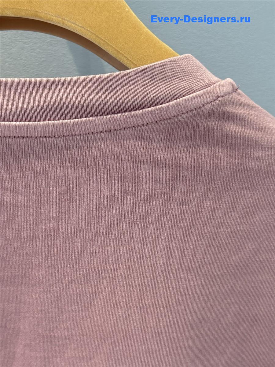 Miu Miu Pink Jersey Long Sleeve T-Shirt