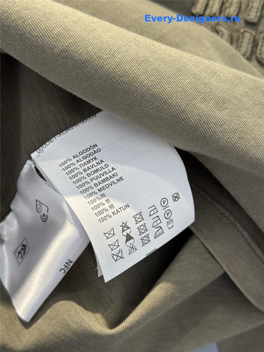 Miu Miu Olive Green Jersey T-Shirt