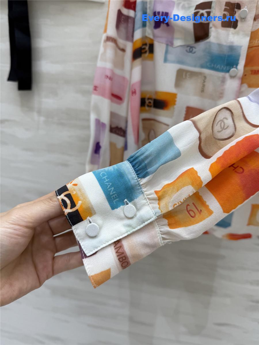 Ch**el cc colorblock shirt