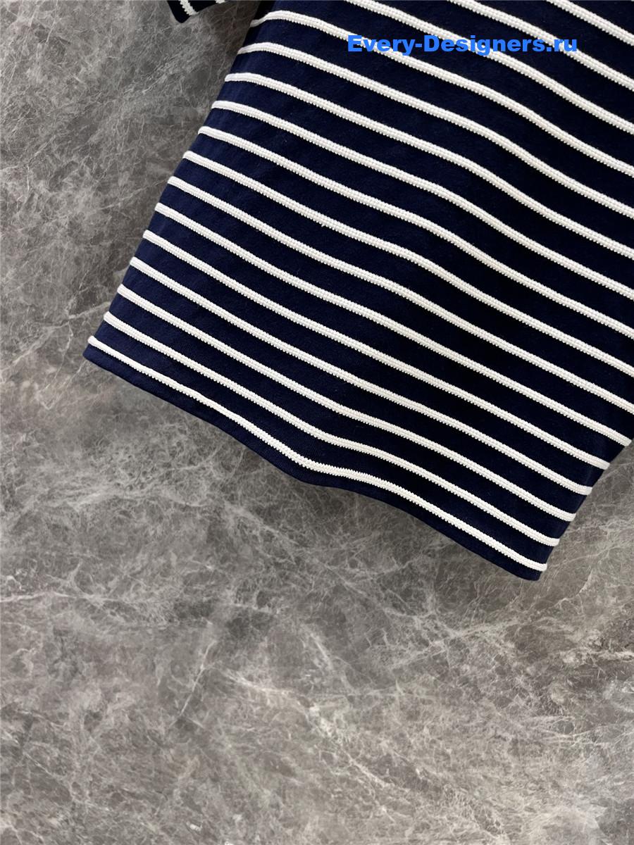 Ch**el striped blue white top
