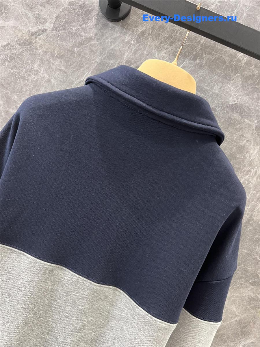 Miu Miu Oversize Dark Blue Grey Sweatshirt