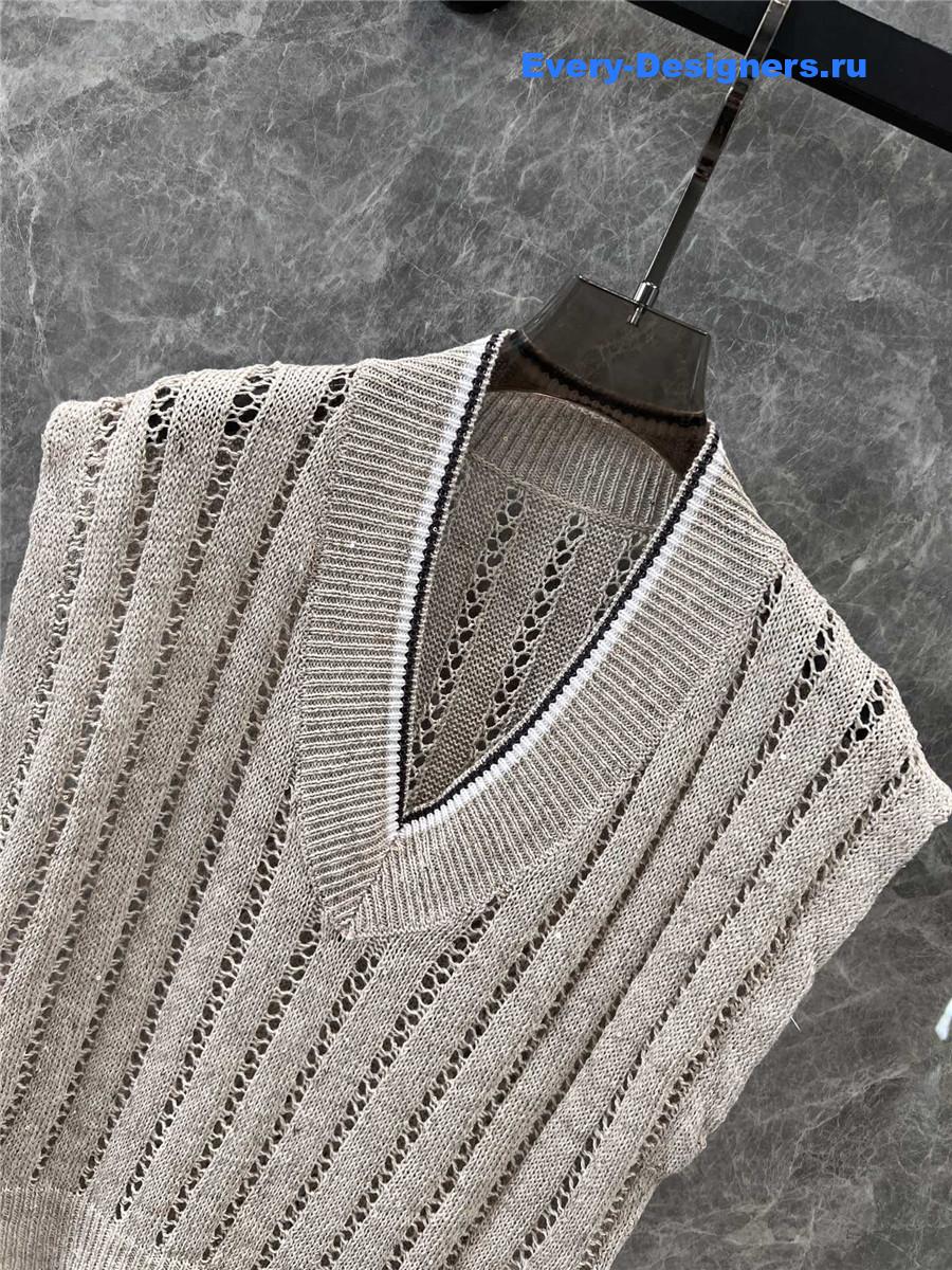 BC V-Neck Cap Sleeve Linen Blend Vest