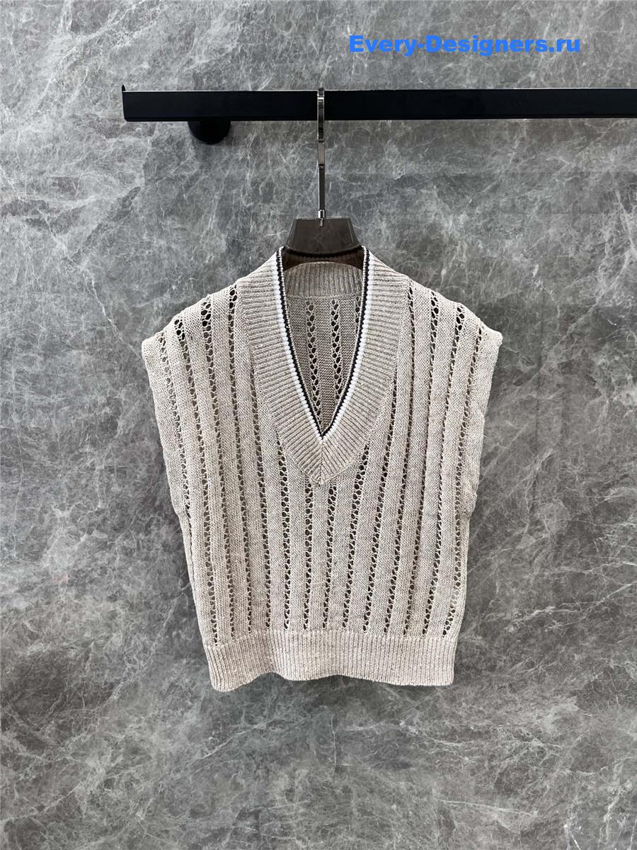 BC V-Neck Cap Sleeve Linen Blend Vest