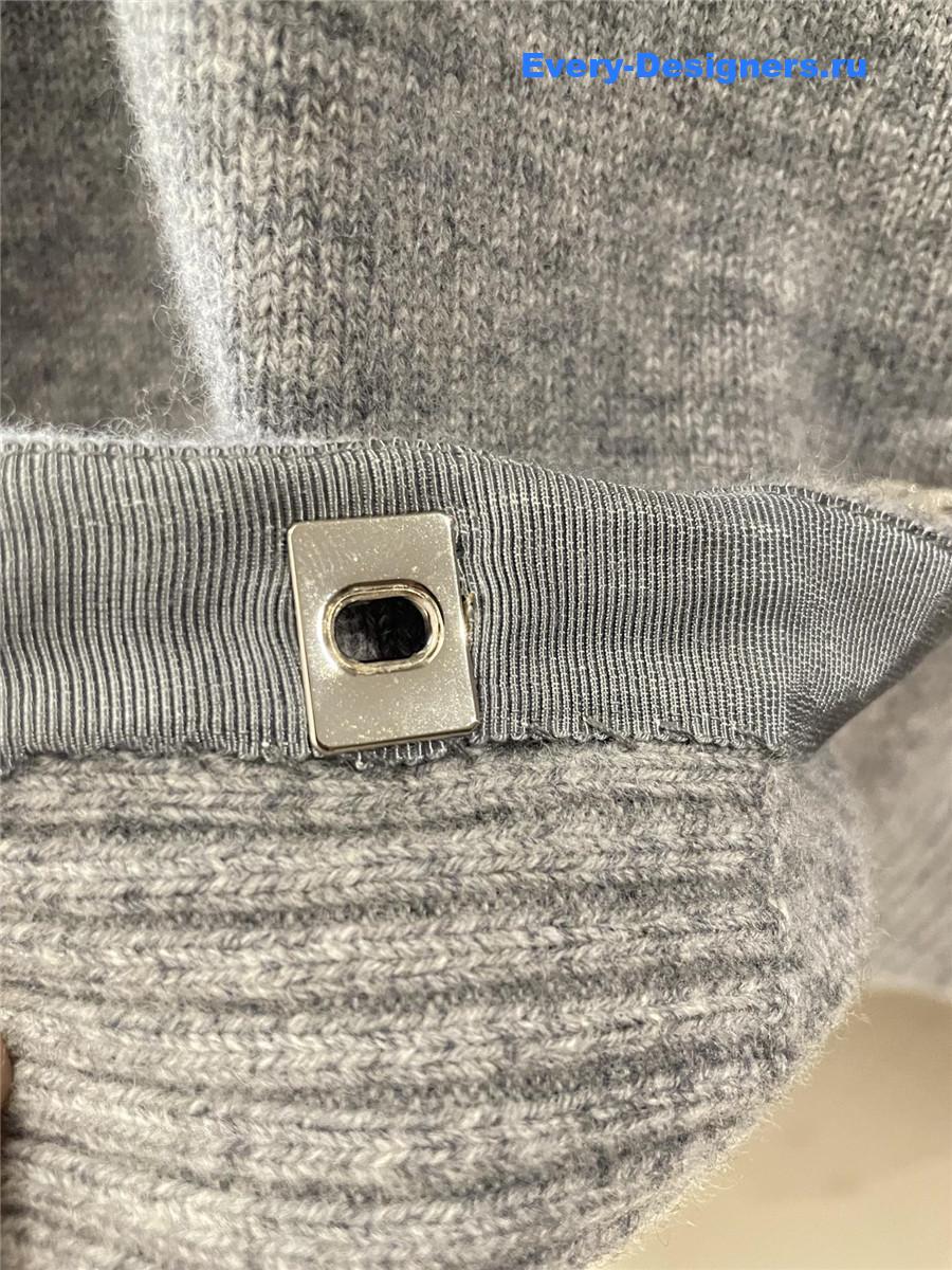 Ch**el gray cashmere cardigan