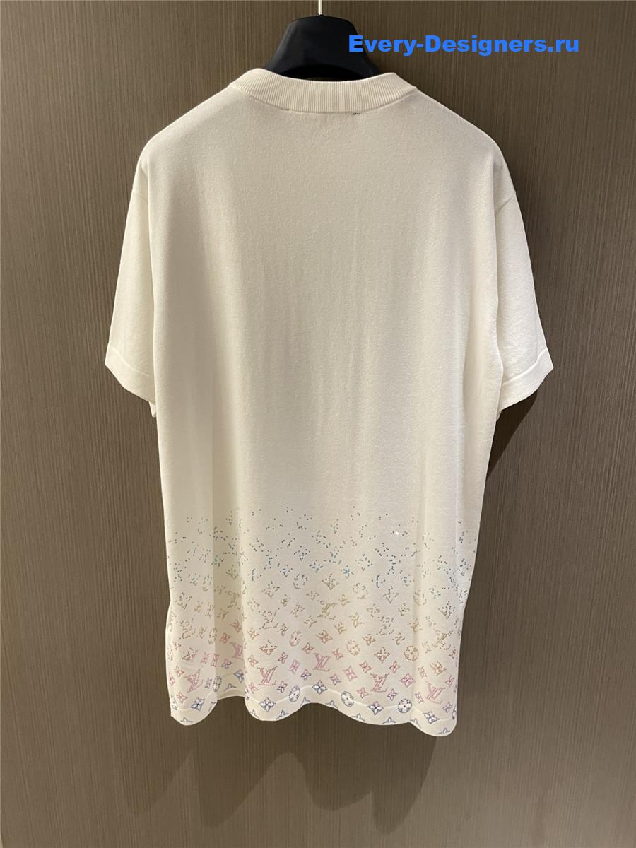 l0vis Vvtt0n monogram gradient embellished shirt