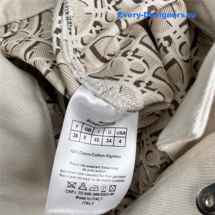 D10r white denim midi skirt