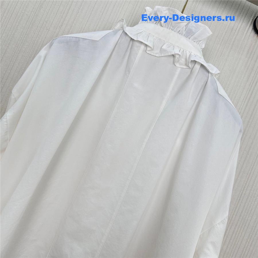 Va1e*ntin0 ruffled mini dress in white