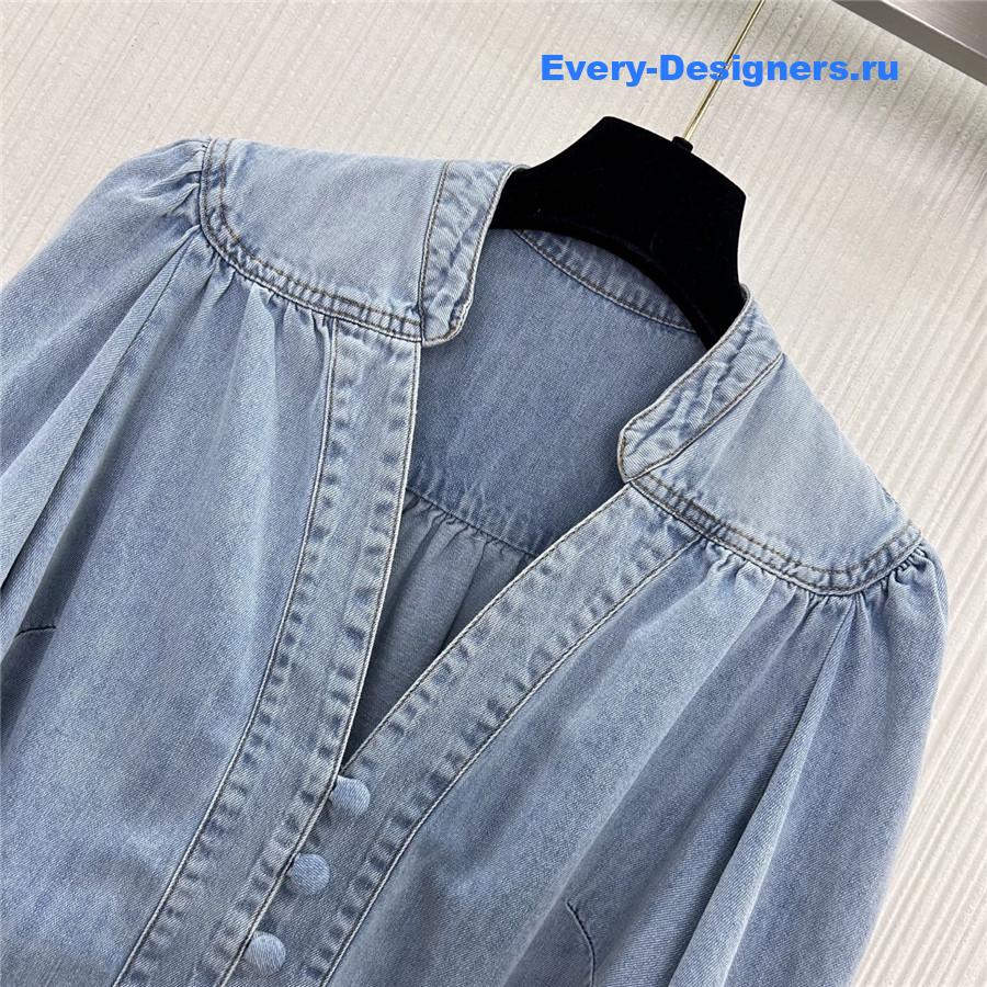 Zimm Denim Balloon Sleeve Shirt