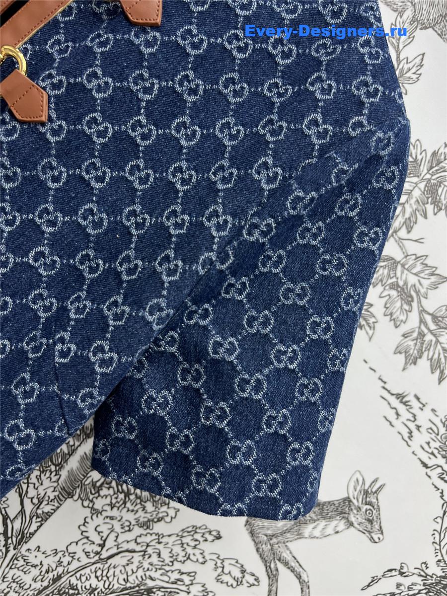 Gvc*1 gg denim jacquard dress