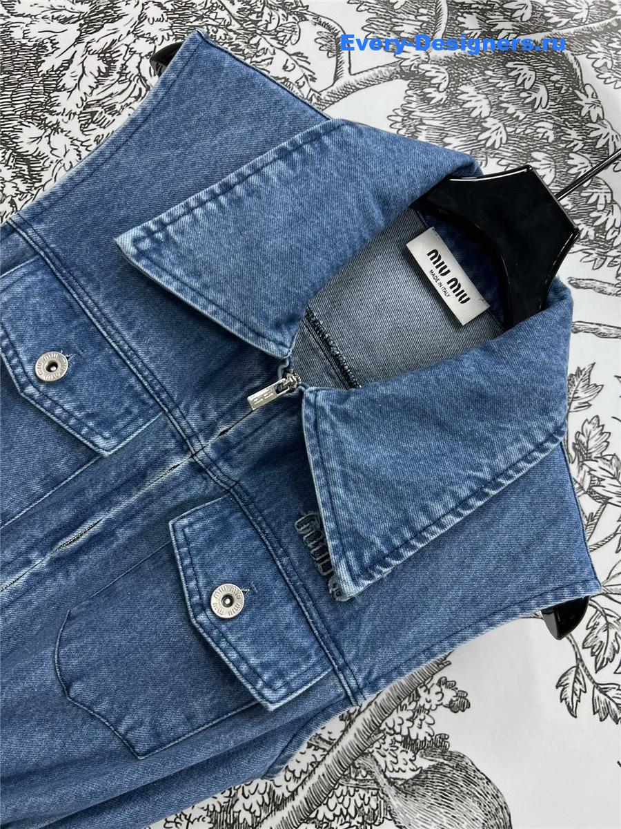 Miu Miu Washed Denim Dress