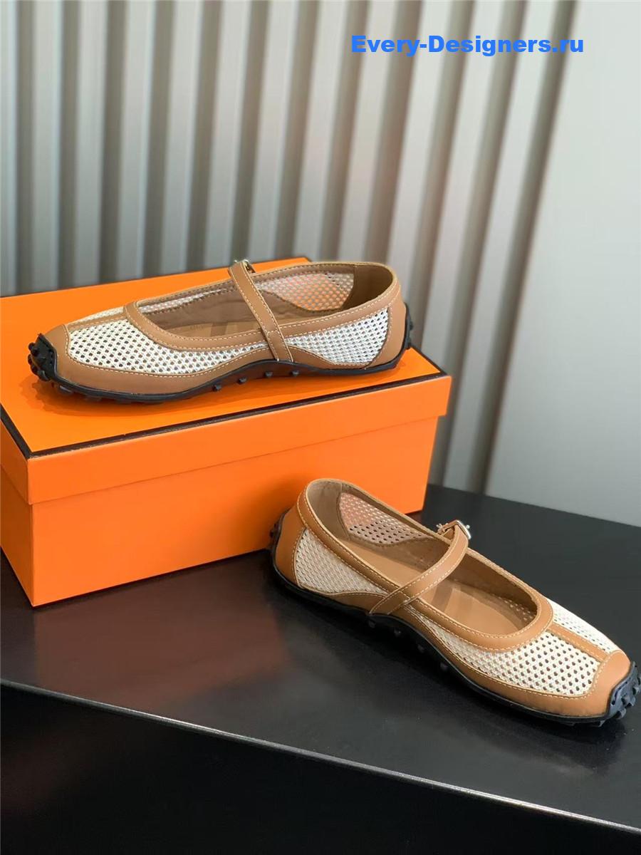 H**me5 kichu brown ballet flats