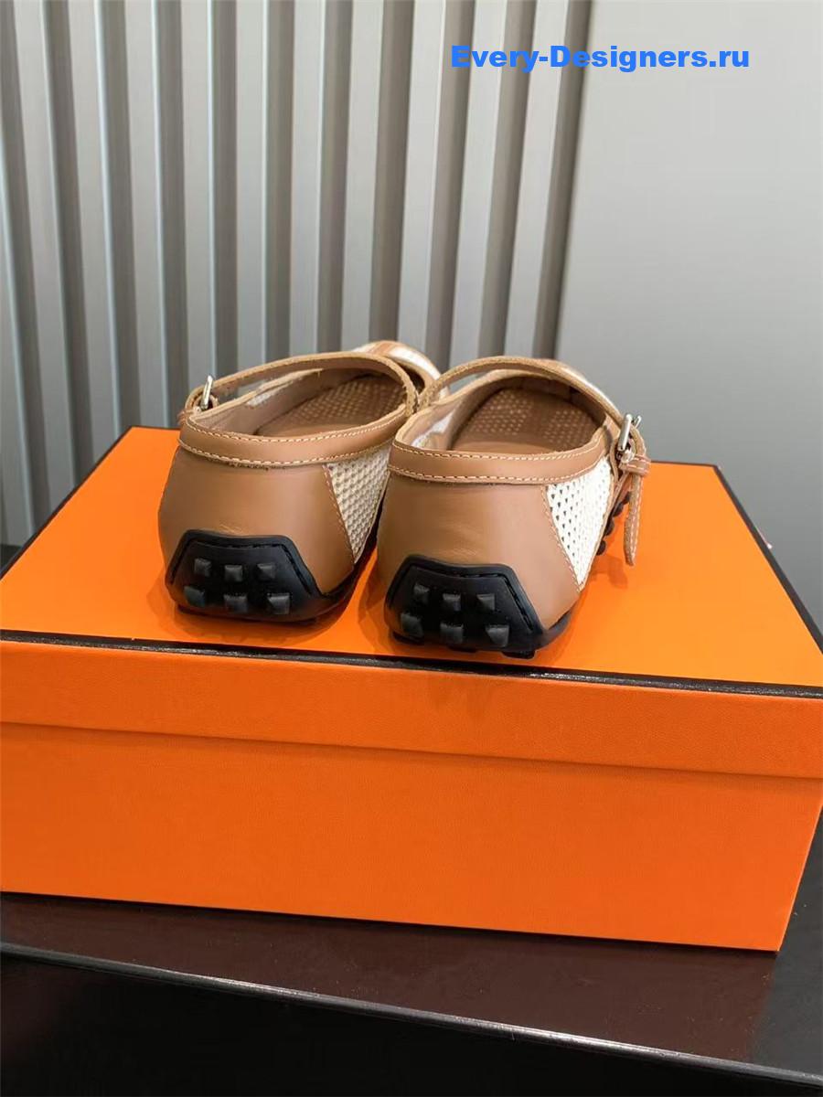 H**me5 kichu brown ballet flats