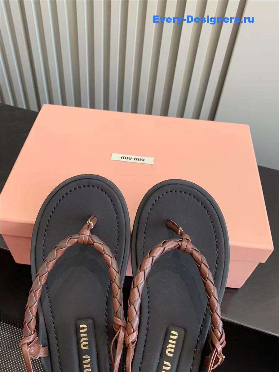 Miu Miu Cord-Strap Sandals