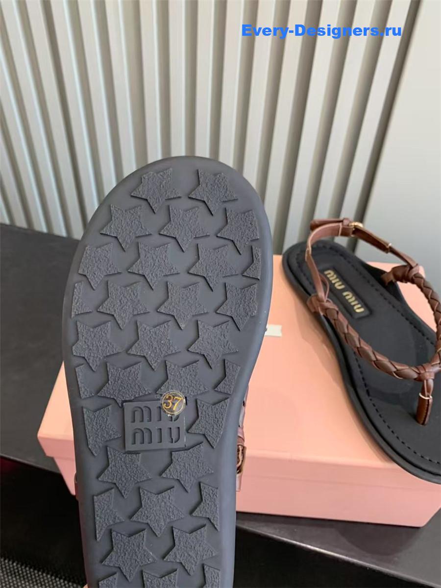 Miu Miu Cord-Strap Sandals