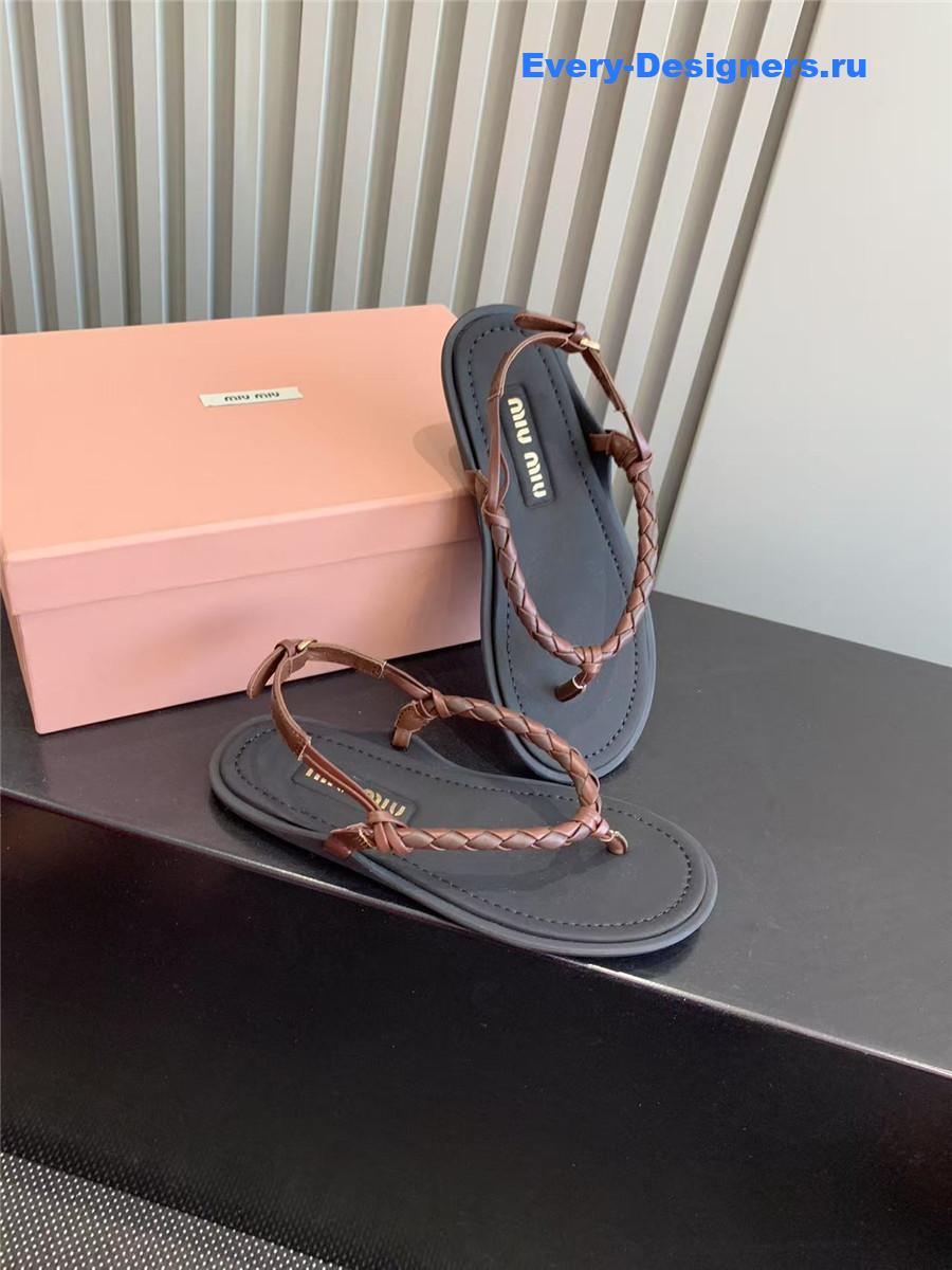 Miu Miu Cord-Strap Sandals