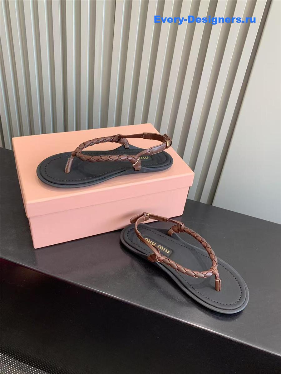 Miu Miu Cord-Strap Sandals