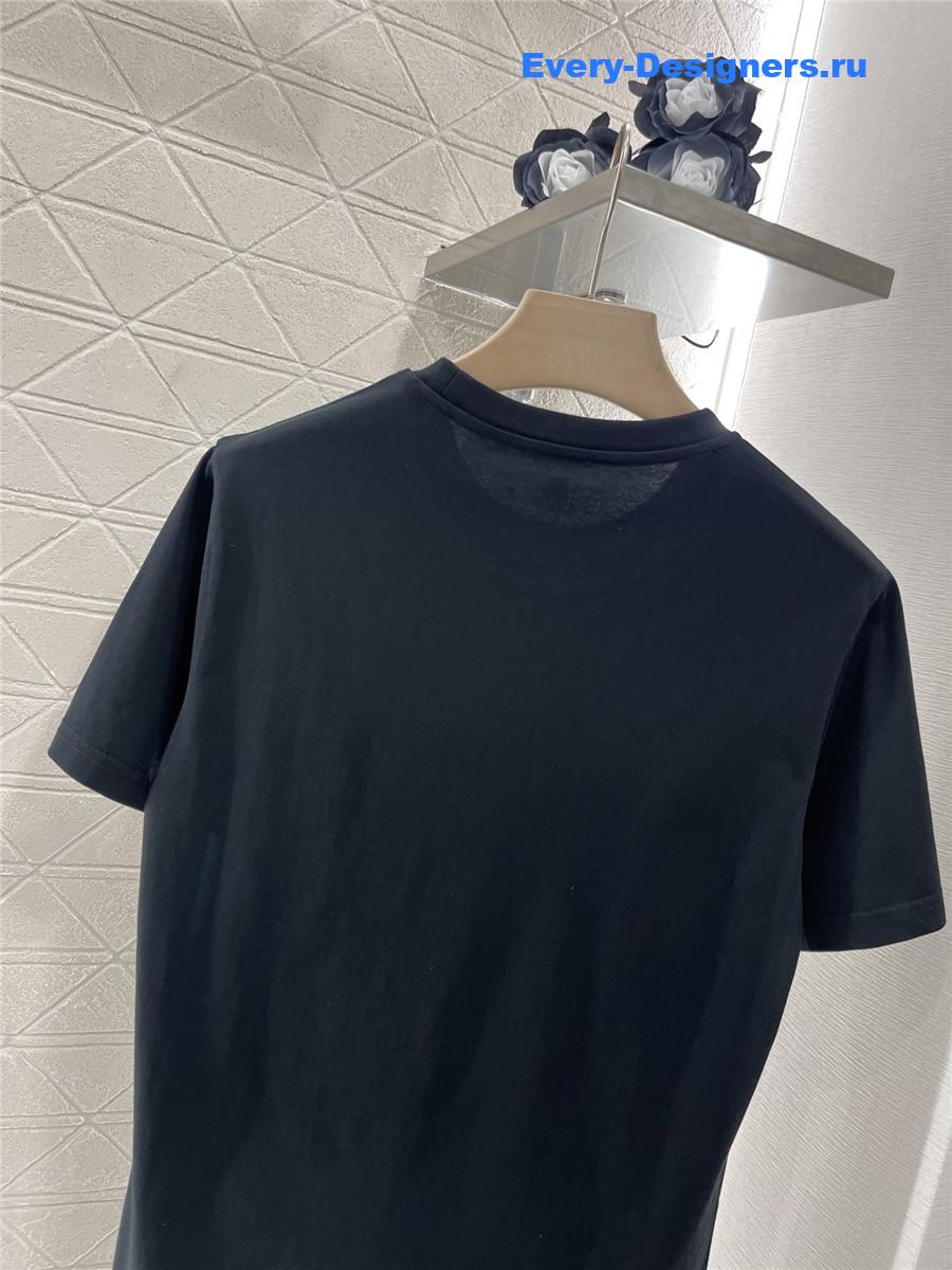 L0ew* black rhinestone t-shirt