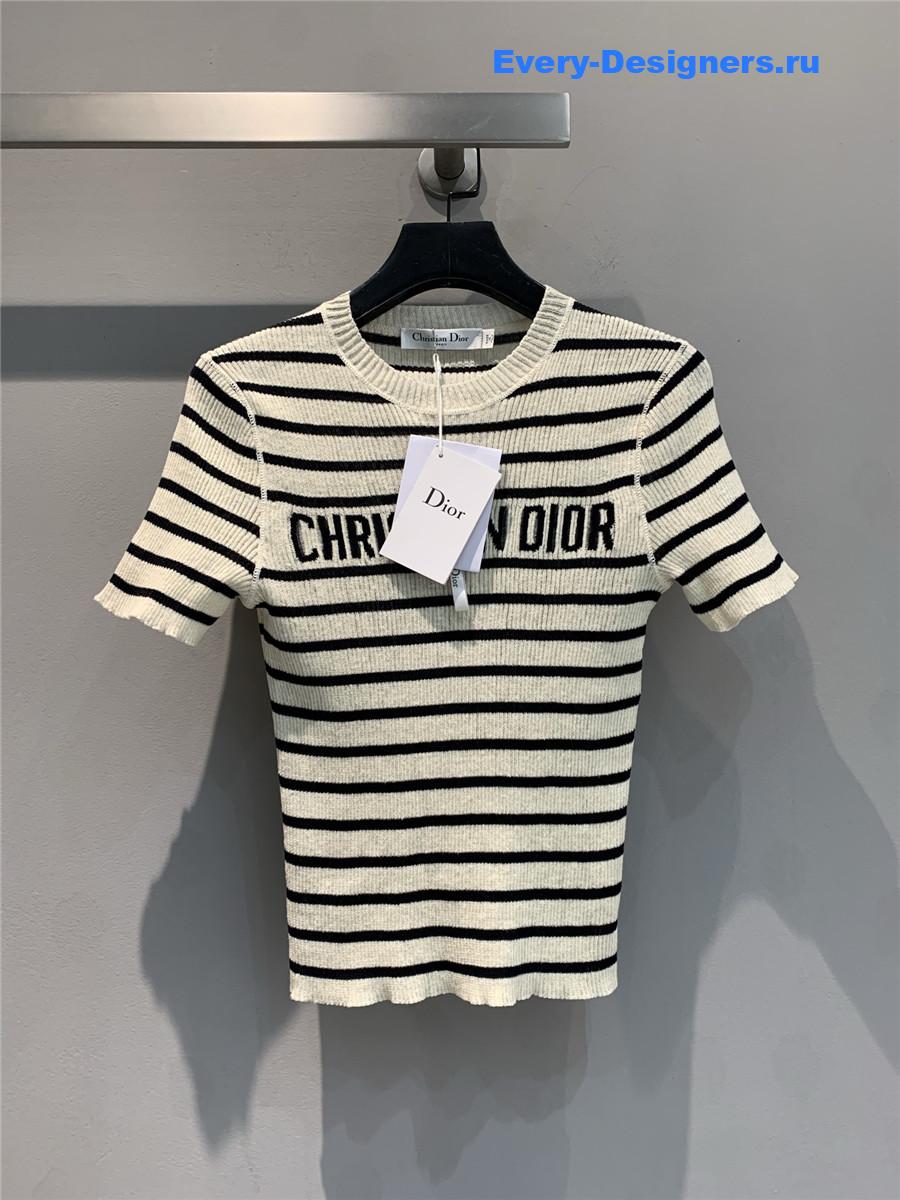 D10r marinière short-sleeved sweater