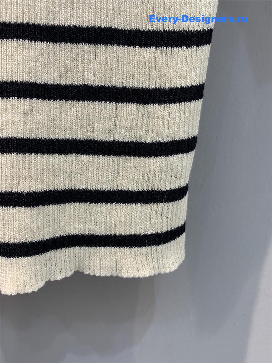 D10r marinière short-sleeved sweater