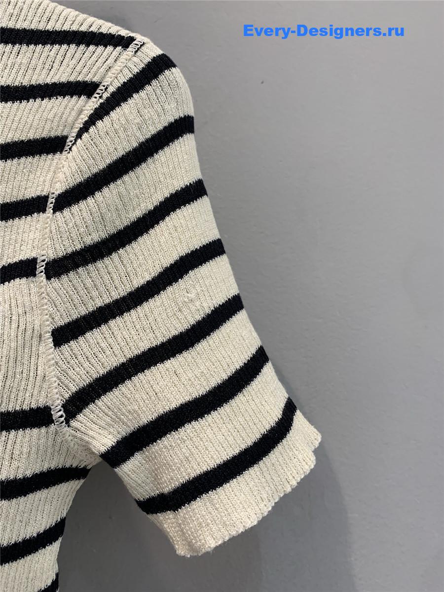 D10r marinière short-sleeved sweater