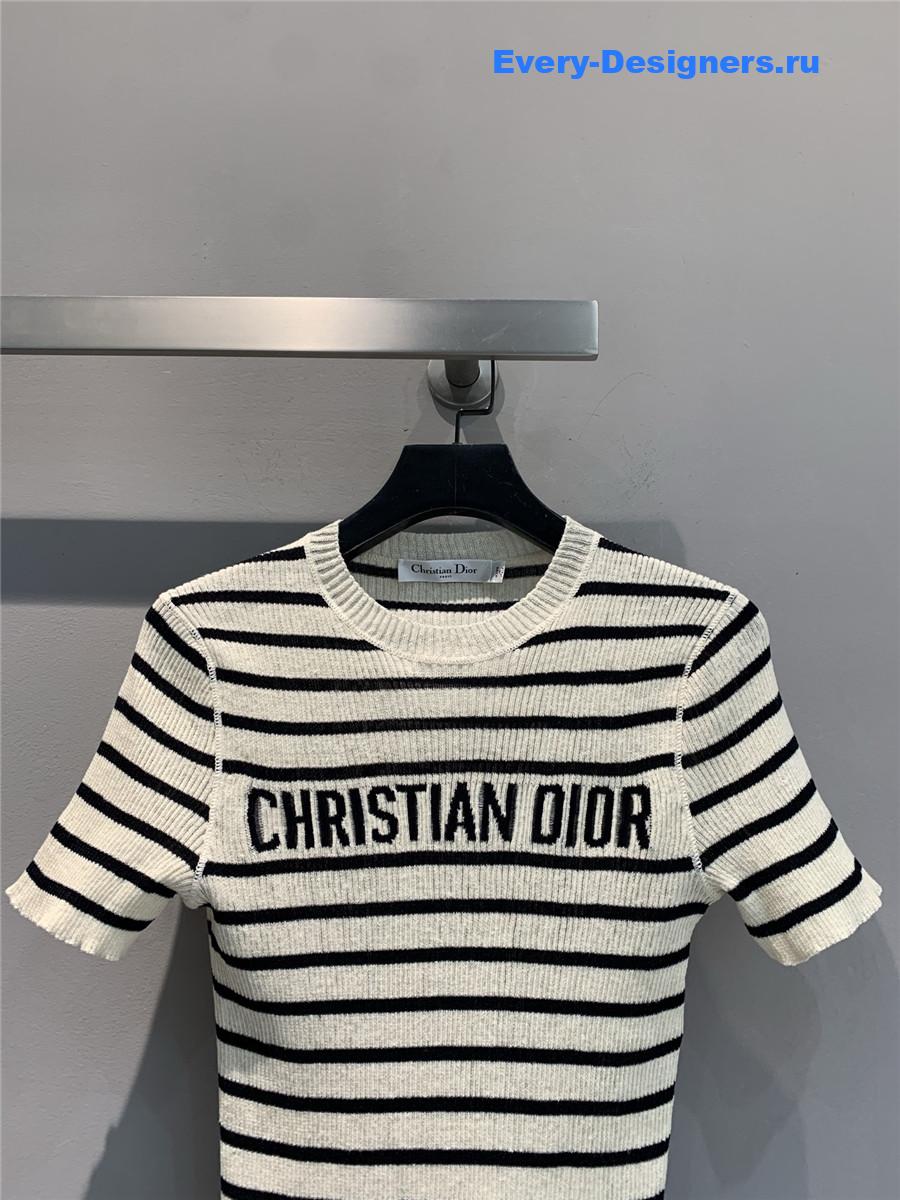 D10r marinière short-sleeved sweater