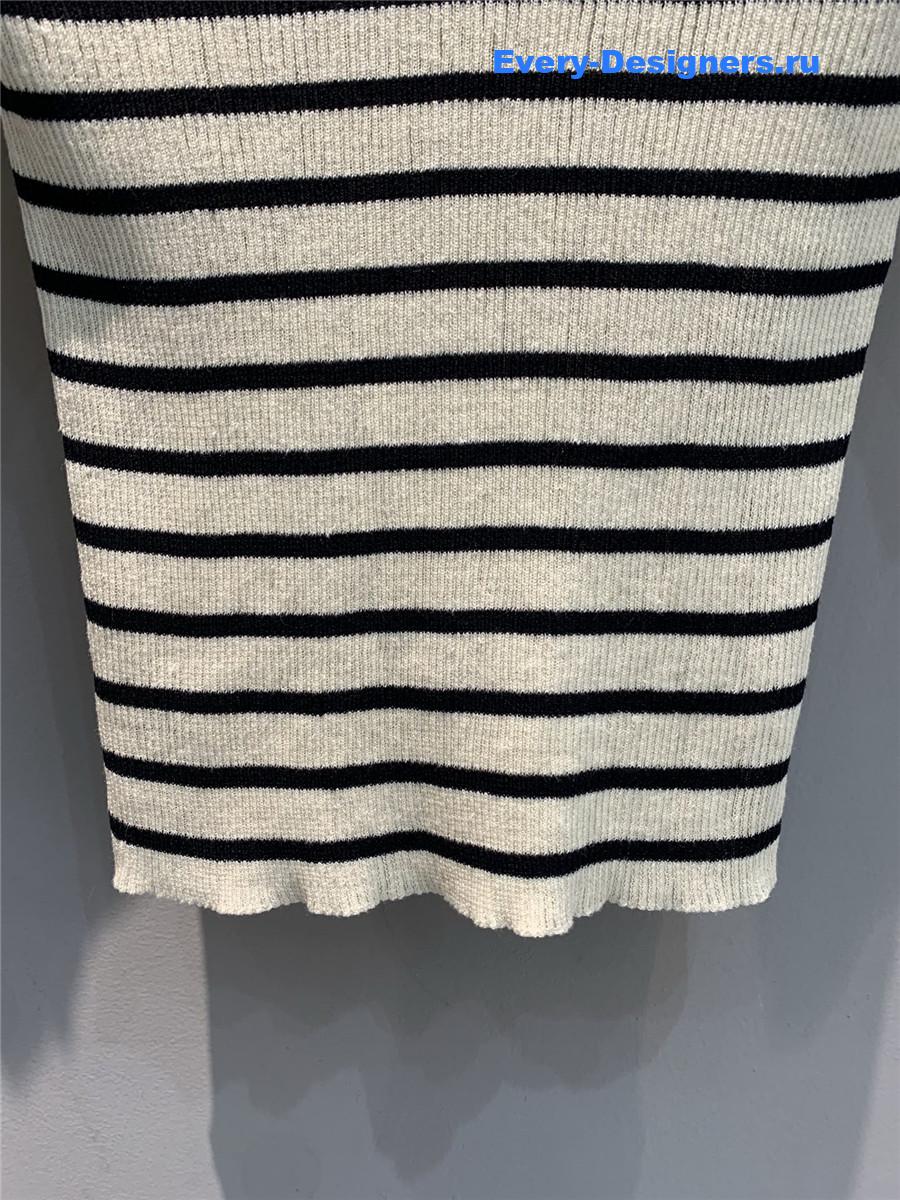 D10r marinière short-sleeved sweater