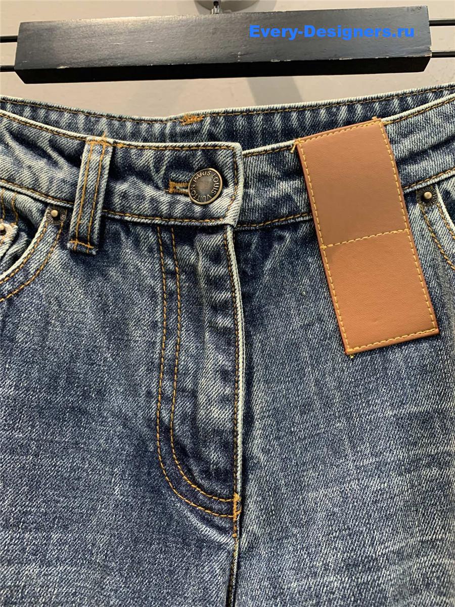 l0vis Vvtt0n patchwork leather jeans