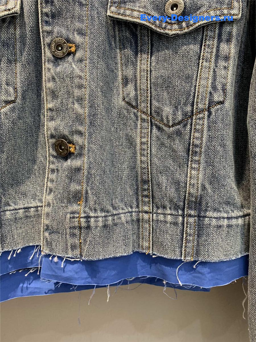 Miu Miu Sapphire Denim Jacket