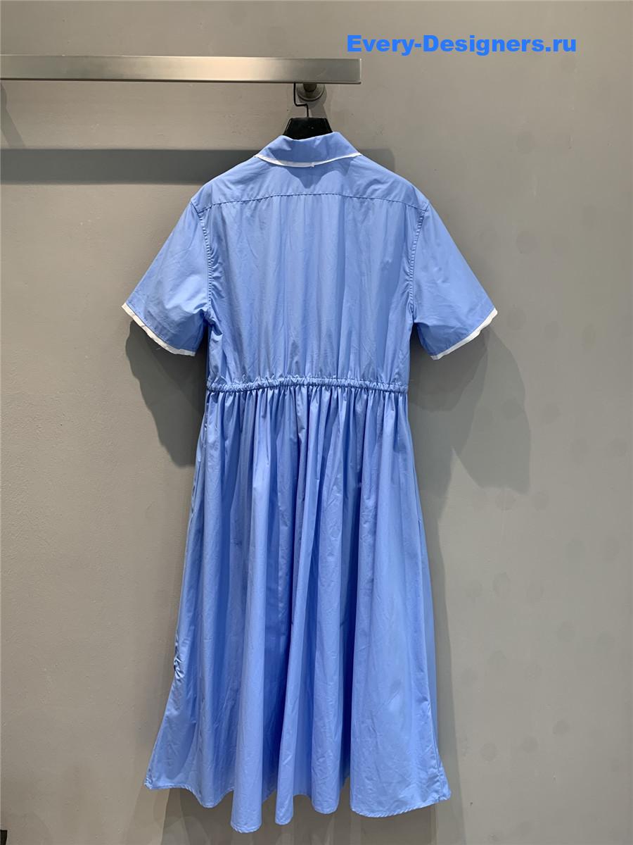 Miu Miu Blue Shirt Dress