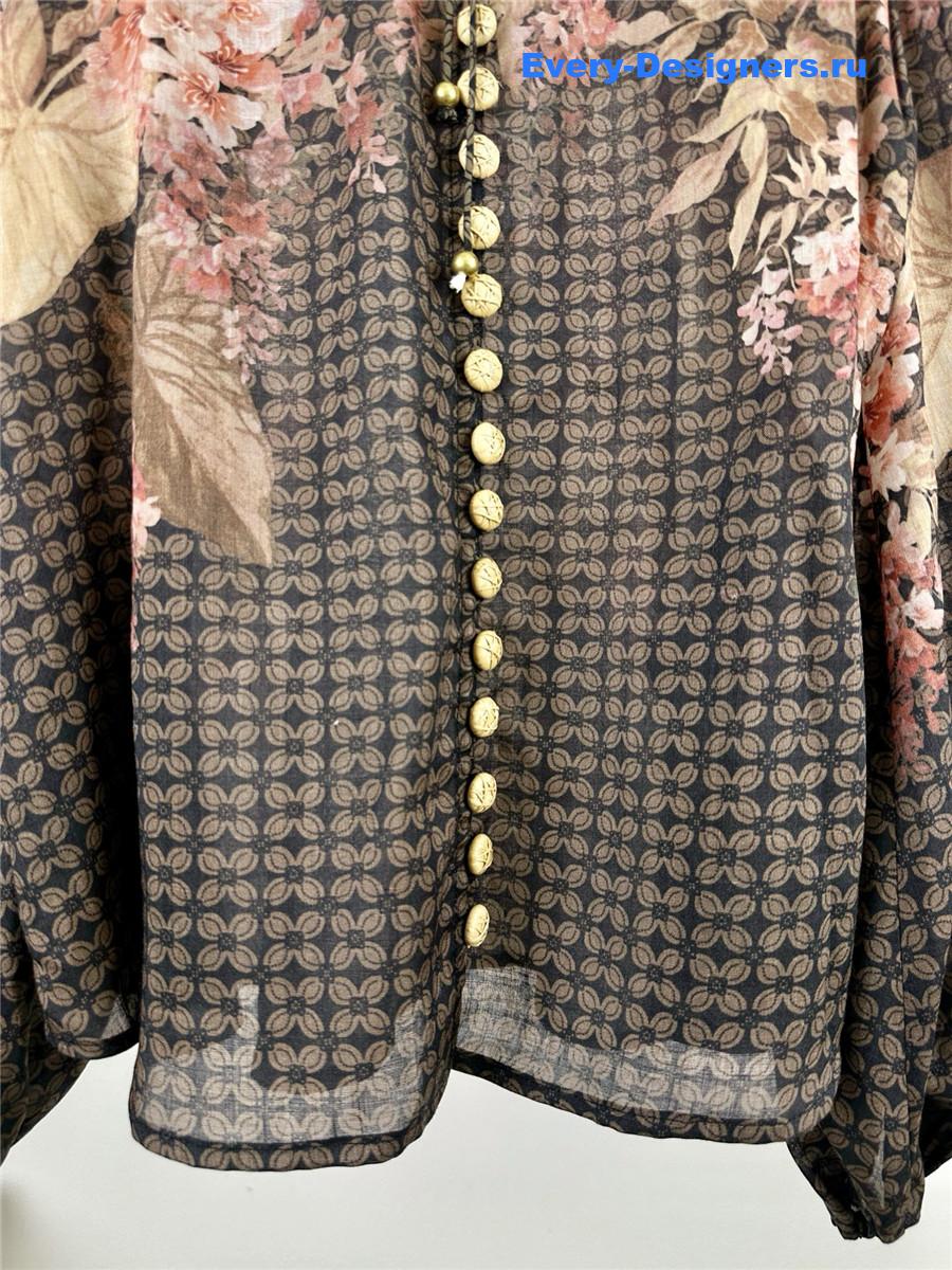 Zimm Floral Sheer Blouse