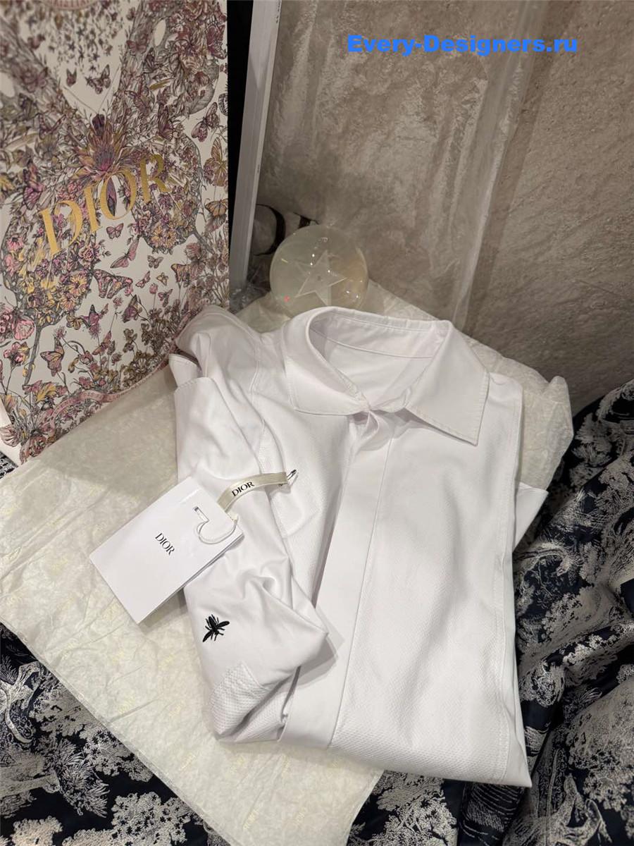 D10r white poplin blouse