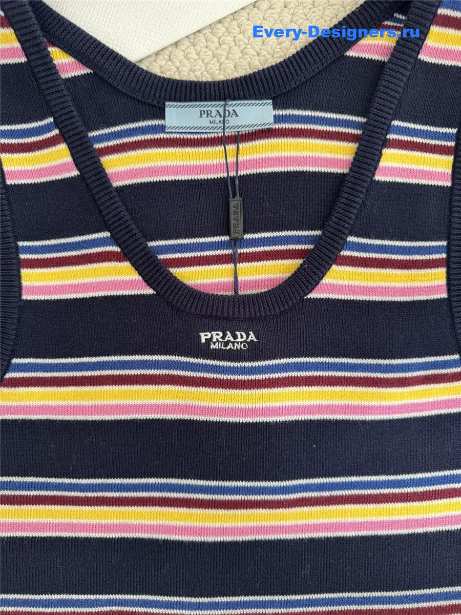 Pra*a striped tank top