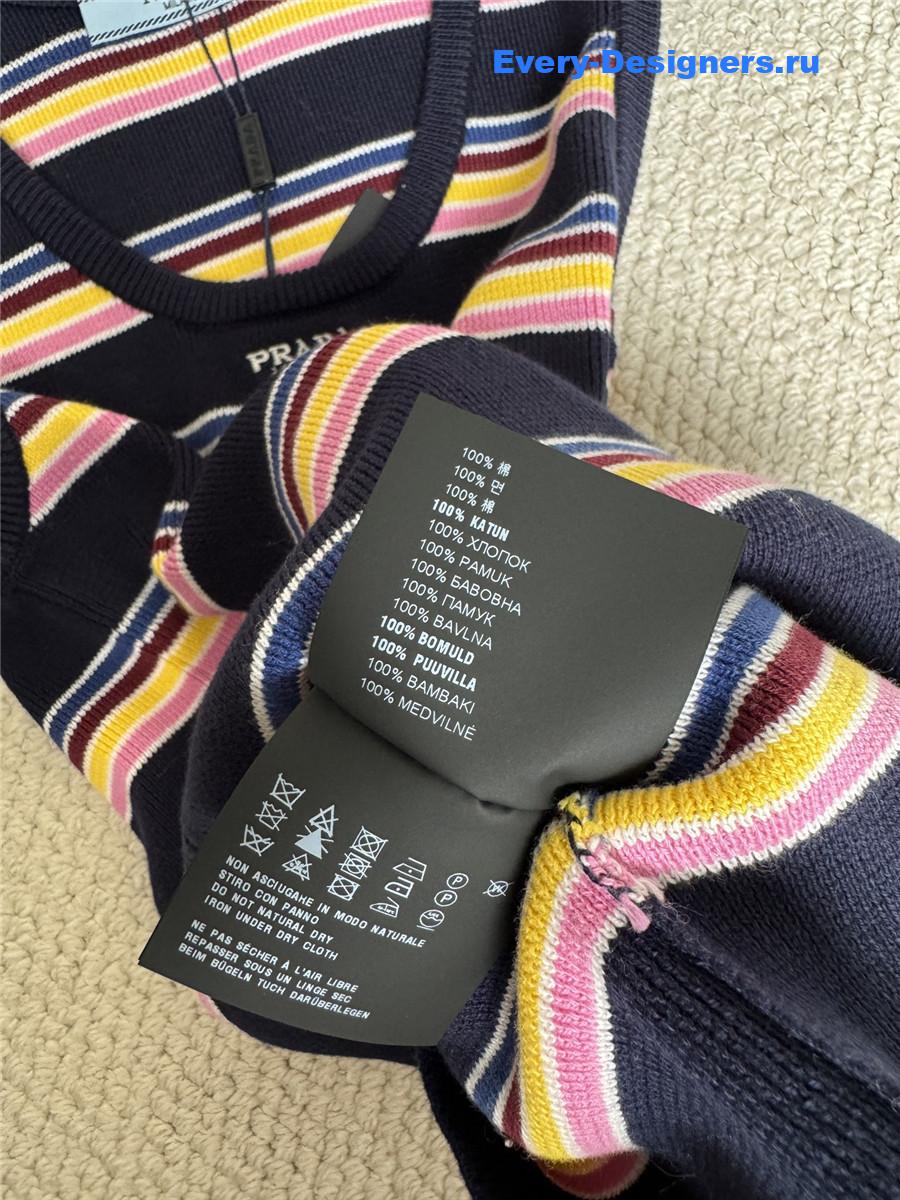 Pra*a striped tank top