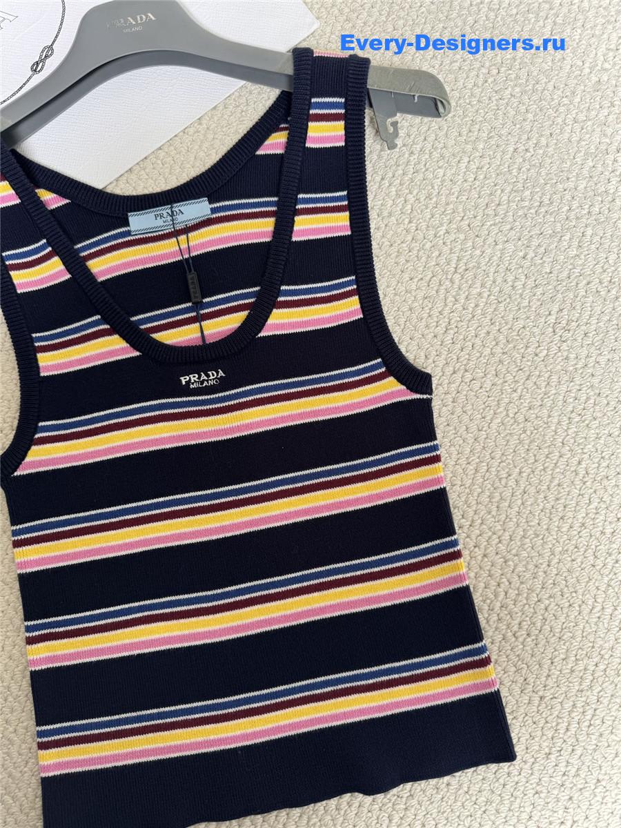Pra*a striped tank top