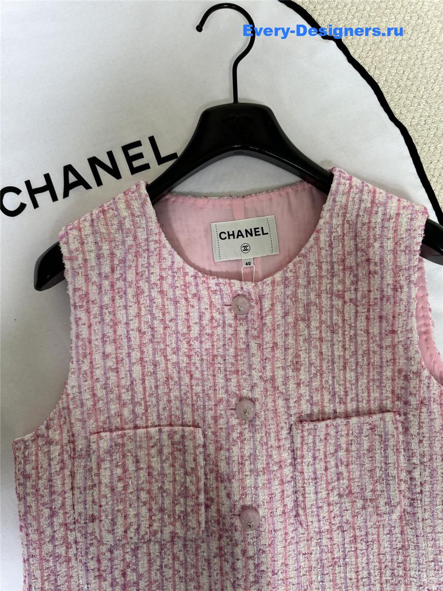 Ch**el pink vest jacket
