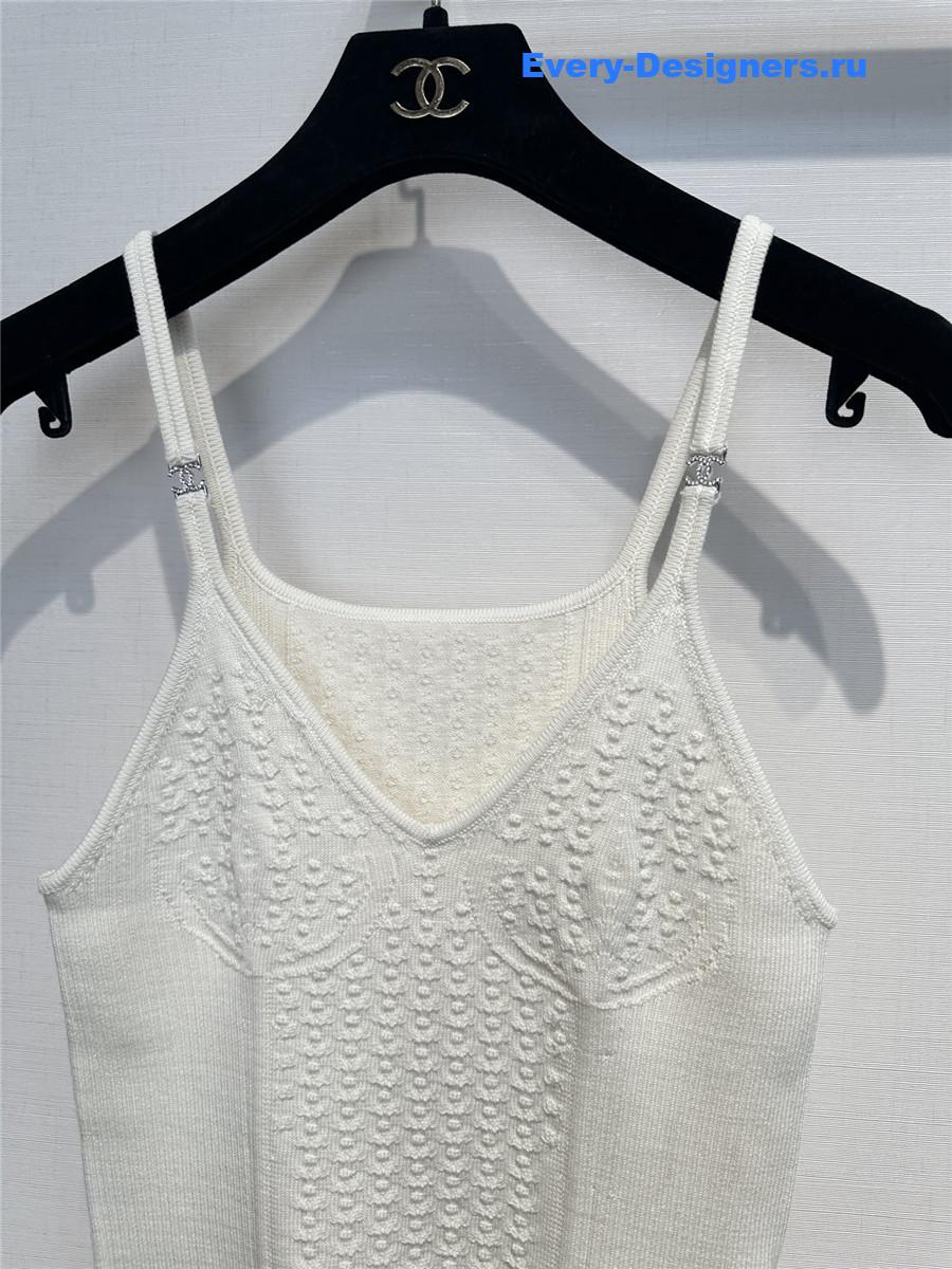 Ch**el white crop sweater tank