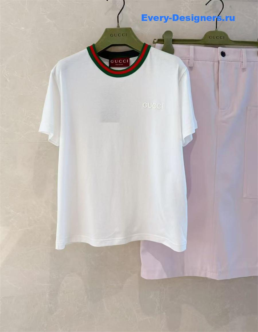 Gvc*1 striped cotton-jersey t-shirt