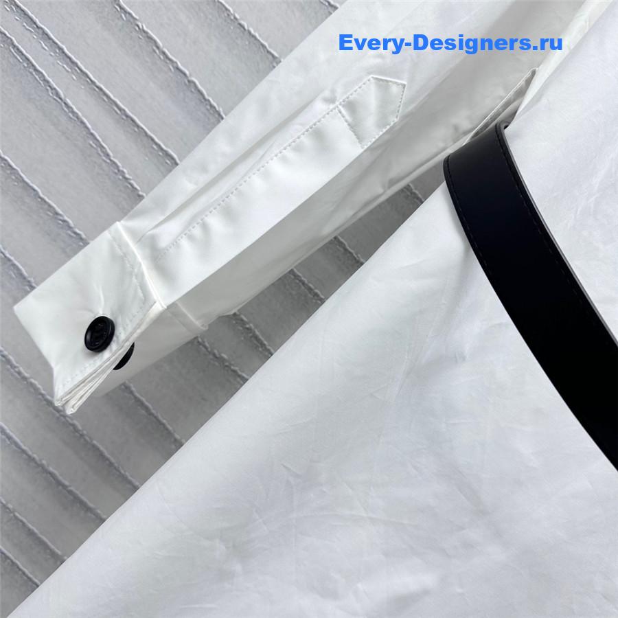 D10r white cotton shirt dress